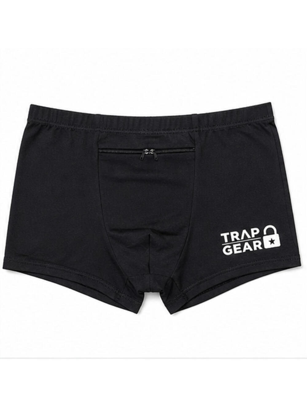 Trap Gear Mens Stash Underwear Hidden Secret Zipper Pocket Boxer Briefs
